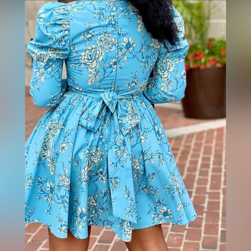 Amazon The Drop Puff Sleeve Floral Dress XL